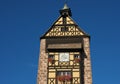 Beautiful houses in Riquewihr, Alsace, France. One of the most romantic and beautiful villages Royalty Free Stock Photo