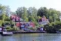 Beautiful houses in Stockholm archipelago