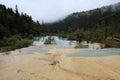 Beautiful Huanglong Nature Reserve in SiChuan of China Royalty Free Stock Photo