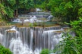 Beautiful Huay Mae Kamin Waterfall in Kanchanaburi Province. Thailand Royalty Free Stock Photo