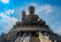Beautiful huge buddha structure, with a blue sky
