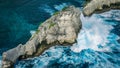 Beautiful Huge Wave hitting Rock on Atuh Beach, Nusa Penida, Bali, Indonesia Royalty Free Stock Photo