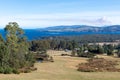 Wide view over the Huon Valley, Tasmania Royalty Free Stock Photo