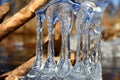 Beautiful Ice Formations Illinois Royalty Free Stock Photo