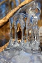 Beautiful Ice Formations Illinois Royalty Free Stock Photo