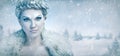 Beautiful ice queen Royalty Free Stock Photo