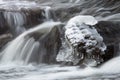 Beautiful ice on river Royalty Free Stock Photo