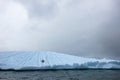 Beautiful iceberg or ice floe with a seal, Antarctic ocean Royalty Free Stock Photo