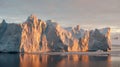 Beautiful iceberg reflecting in the water in Antarctica Royalty Free Stock Photo