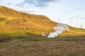 Beautiful Iceland landscape with golf course Royalty Free Stock Photo