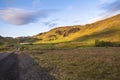 Beautiful Iceland landscape with golf course Royalty Free Stock Photo