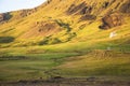 Beautiful Iceland landscape with golf course Royalty Free Stock Photo