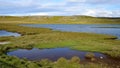Beautiful Icelandic lake scenery on peninsula Skagi