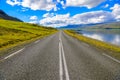 Beautiful Icelandic roads running along the coastline.