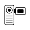 Beautiful icon of handycam, camcorder vector for premium use