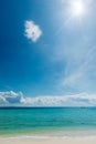 Beautiful idealistic seascape on a sunny day Royalty Free Stock Photo