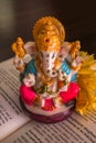 A beautiful idol of Lord Ganesha for Ganpati festival