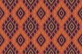 Ethnic ikat seamless pattern