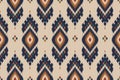 Ethnic ikat seamless pattern