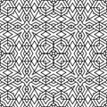 Beautiful illustration of a decorative geometric seamless tile pattern Royalty Free Stock Photo
