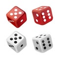 A beautiful illustration of dices vector design Royalty Free Stock Photo