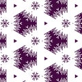 Beautiful illustration of magenta color patterns and designs arranged symmetrically. Concept of home decor Royalty Free Stock Photo
