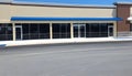 The New Shopping Strip Center is nearly ready to open Royalty Free Stock Photo