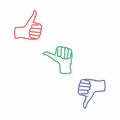 Set of Thumbs Up Symbol Thumbs Up Icon Thumbs Up Illustration Social Media Icon Royalty Free Stock Photo