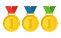 A beautiful illustration of winner medal design Royalty Free Stock Photo