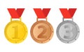 A beautiful illustration of winner medal vector design Royalty Free Stock Photo