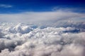 Beautiful image of the deep blue sky with clouds
