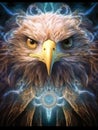 A beautiful image of a dream eagle in a powerful magickal backround.Generative AI Royalty Free Stock Photo
