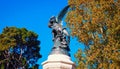 Beautiful Image Of The Fallen Angel Statue In The Retiro Park In Madrid