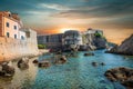 Medieval fort Bokar at sunset, Dubrovnik, Croatia.