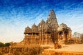 Kandariya Mahadeva Temple, Khajuraho, India. Royalty Free Stock Photo