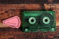 Retro audio tape Royalty Free Stock Photo