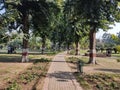 Beautiful image of runway of a rakh bagh park ludhiana punjab india