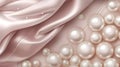 A beautiful image of a silk and foil luxury pearl background