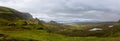 Beautiful image of spectacular scenery of the Quiraing on the Isle of Skye