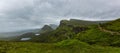 Beautiful image of spectacular scenery of the Quiraing on the Isle of Skye