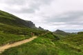 Beautiful image of spectacular scenery of the Quiraing on the Isle of Skye