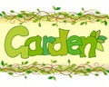 Beautiful image of the word garden