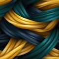 Beautiful image of yellow and blue rope strands (tiled)