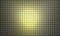 Texture with a pattern of pentagons in mirrored squares, background, golden light in the darkness lights, geometry, pentagon Royalty Free Stock Photo