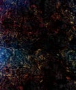 Beautiful impressionism art backdrop in black, blue and red