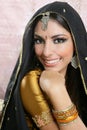 Beautiful indian brunette woman portrait