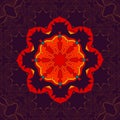 Beautiful Indian floral seamless ornament print. Ethnic Mandala Fabrik. Vector Buddhism style Meditation Print. Can be