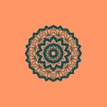 Beautiful Indian floral seamless ornament print. Ethnic Mandala Fabrik. Vector Buddhism style Meditation Print. Suitable