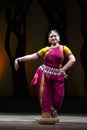 Indian Dance Form Odissi. Beautiful Indian Classical odissi dancer performing at stage