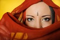 beautiful indian traditional woman eyes Royalty Free Stock Photo